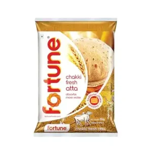 Fortune Chakki Fresh Atta, 5 kg, 100% Atta 0% Maida