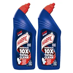 Harpic Disinfectant Toilet Cleaner Liquid, Original - 1 L (Pack of 2) | Kills 99.9% Germs